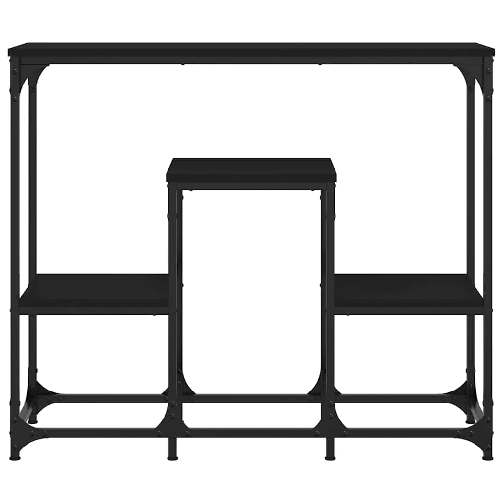 vidaXL Konsolentisch Schwarz 89,5x28x76 cm Holzwerkstoff
