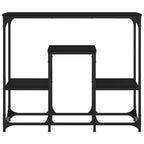 vidaXL Konsolentisch Schwarz 89,5x28x76 cm Holzwerkstoff