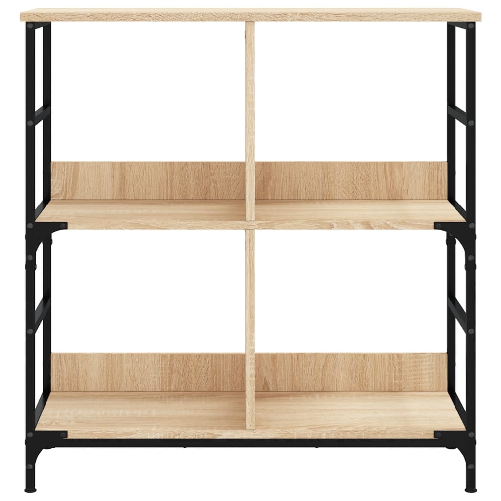 vidaXL Bücherregal Sonoma-Eiche 78,5x33x82 cm Holzwerkstoff