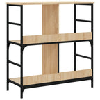 vidaXL Bücherregal Sonoma-Eiche 78,5x33x82 cm Holzwerkstoff