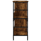 vidaXL Bücherregal Räuchereiche 78,5x33x82 cm Holzwerkstoff