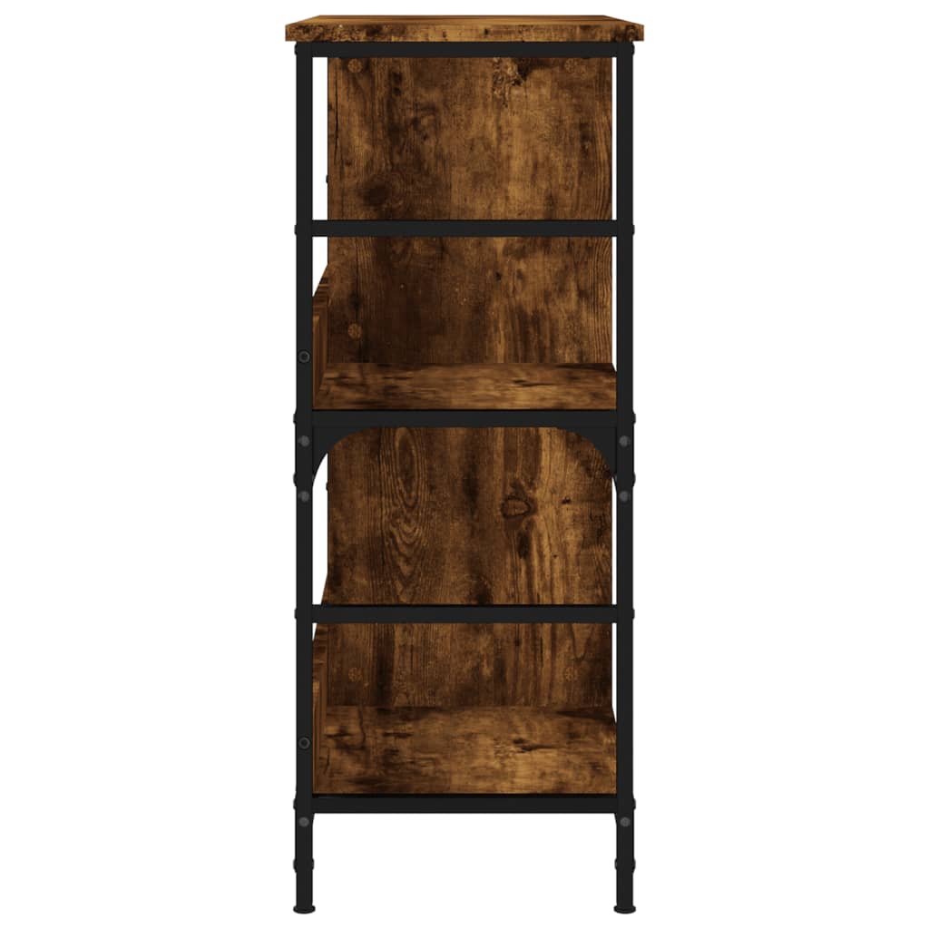vidaXL Bücherregal Räuchereiche 78,5x33x82 cm Holzwerkstoff