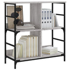 vidaXL Bücherregal Grau Sonoma 78,5x33x82 cm Holzwerkstoff