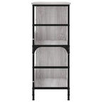 vidaXL Bücherregal Grau Sonoma 78,5x33x82 cm Holzwerkstoff