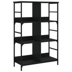 vidaXL Bücherregal Schwarz 78,5x33x117,5 cm Holzwerkstoff