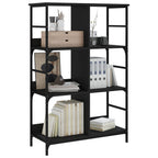 vidaXL Bücherregal Schwarz 78,5x33x117,5 cm Holzwerkstoff