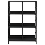 vidaXL Bücherregal Schwarz 78,5x33x117,5 cm Holzwerkstoff
