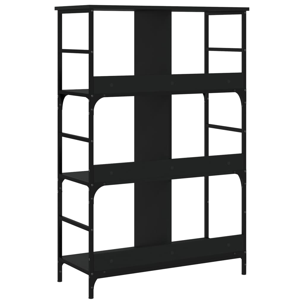 vidaXL Bücherregal Schwarz 78,5x33x117,5 cm Holzwerkstoff