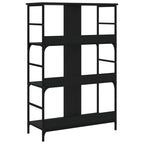 vidaXL Bücherregal Schwarz 78,5x33x117,5 cm Holzwerkstoff