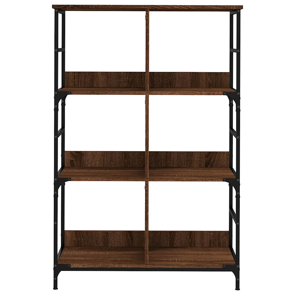 vidaXL Bücherregal Braun Eichen-Optik 78,5x33x117,5 cm Holzwerkstoff