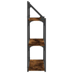 vidaXL Wandregal 3 Fächer Räuchereiche 60x21x78,5 cm Holzwerkstoff