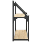 vidaXL 2-stöckiges Wandregal Sonoma-Eiche 60 x 21 x 51 cm Holzwerkstoff
