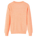 Kinderpullover Gestrickt Hellorange 128
