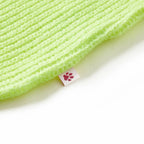 Kinderpullover Gestrickt Neongelb 128