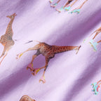 Kinderkleid mit Rüschenärmeln und Taillenband Lila 128