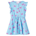 Kinderkleid mit Knöpfen Ärmellos Blau 104