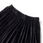 Kinder-Faltenrock mit Lurex Schwarz 104