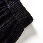 Kinder-Faltenrock mit Lurex Schwarz 116