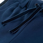 Kinderhose mit Schwarzen Zierleisten Marineblau 128
