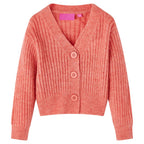 Kinder-Strickjacke Mittelrosa 116