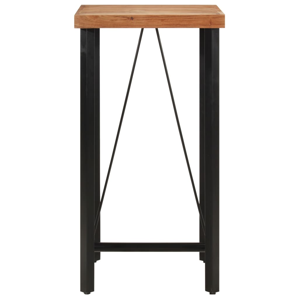 vidaXL Bartisch 55x55x107 cm Massivholz Akazie und Eisen