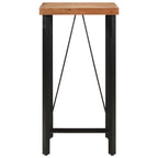 vidaXL Bartisch 55x55x107 cm Massivholz Akazie und Eisen