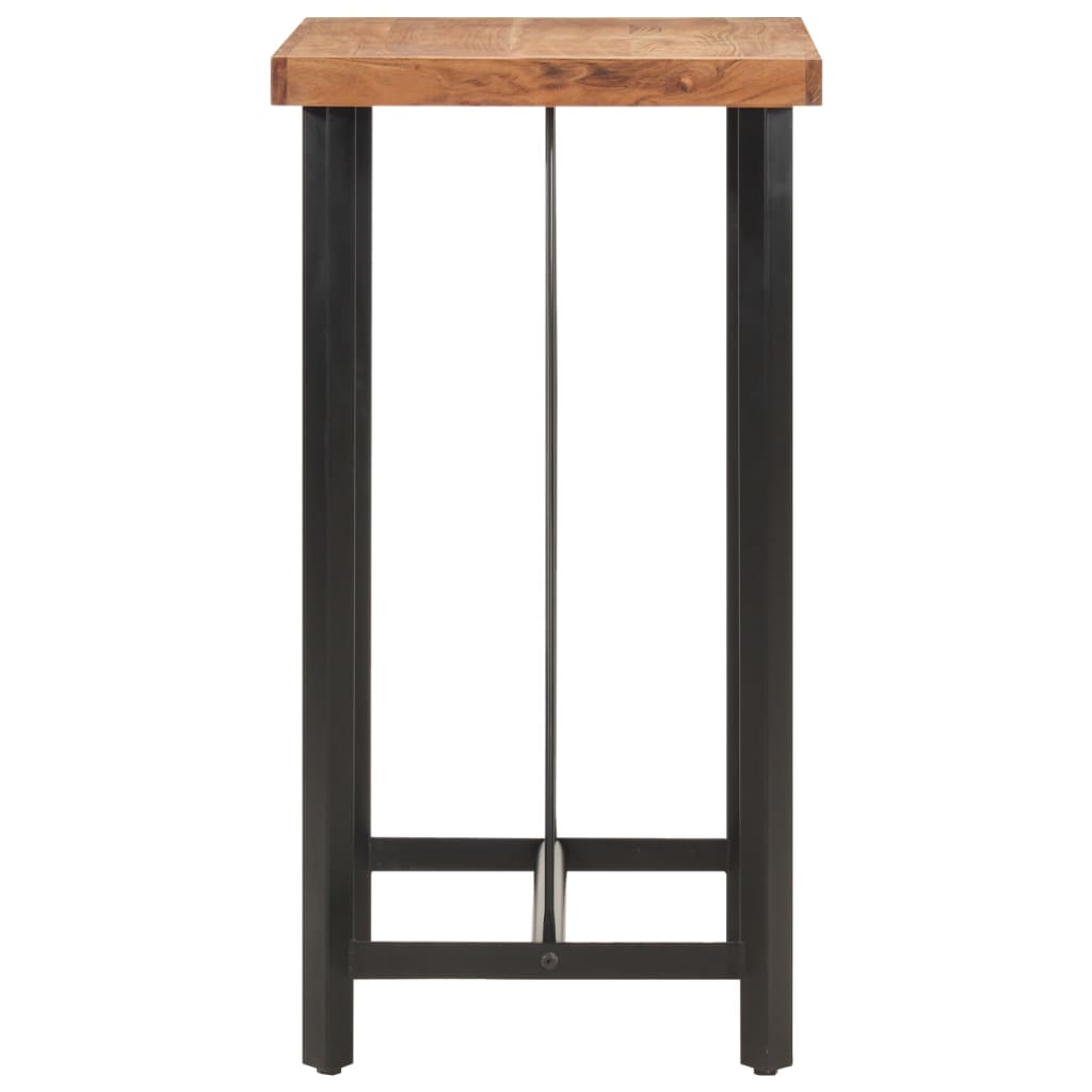 vidaXL Bartisch 55x55x107 cm Massivholz Akazie und Eisen