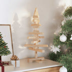 vidaXL | Holz Weihnachtsbaum | natürlich 60 cm Massivholz Kiefer