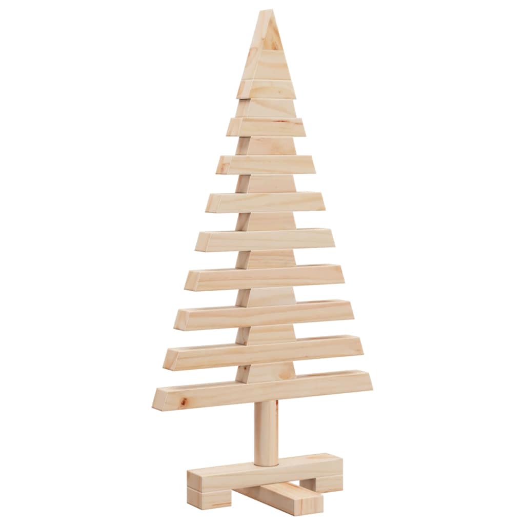 vidaXL | Holz Weihnachtsbaum | natürlich 60 cm Massivholz Kiefer