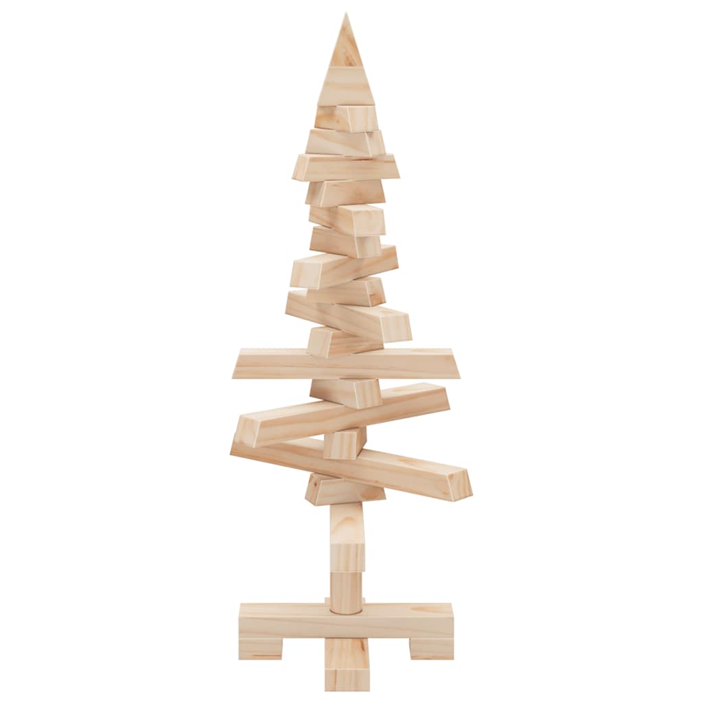 vidaXL | Holz Weihnachtsbaum | natürlich 60 cm Massivholz Kiefer