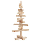 vidaXL | Holz Weihnachtsbaum | natürlich 60 cm Massivholz Kiefer