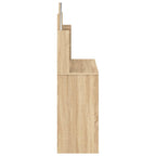 vidaXL Schminktisch mit Spiegel Sonoma-Eiche 96x39x142 cm