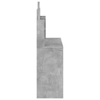 vidaXL Schminktisch mit Spiegel Betongrau 96x39x142 cm