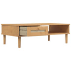 vidaXL Couchtisch SENJA Rattan-Optik Braun 100x55x33 cm Kiefernholz