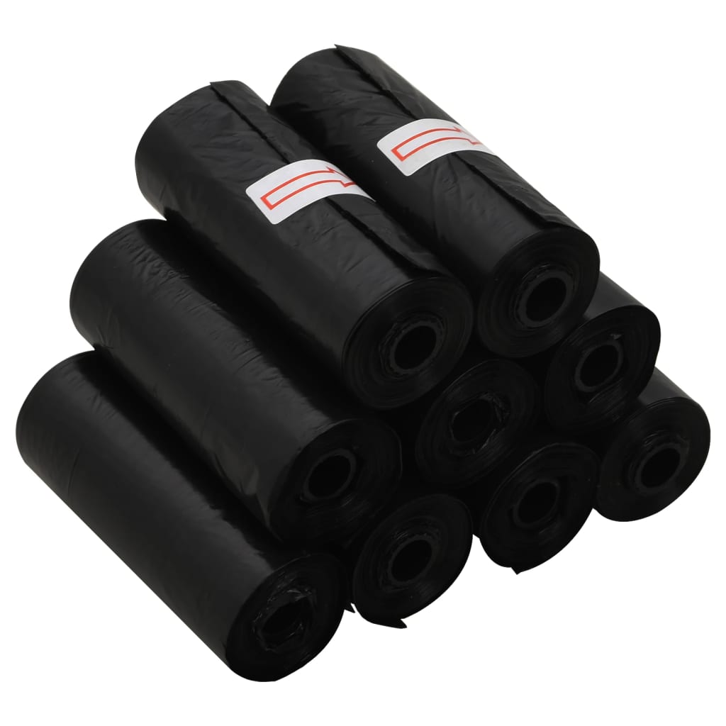 vidaXL Hundekotbeutel 750 Stk. Schwarz 30x20 cm PE