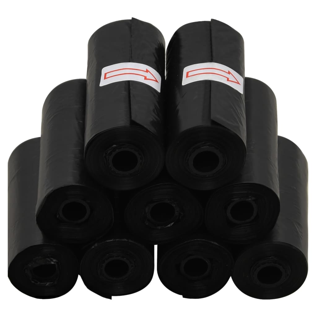 vidaXL Hundekotbeutel 750 Stk. Schwarz 30x20 cm PE