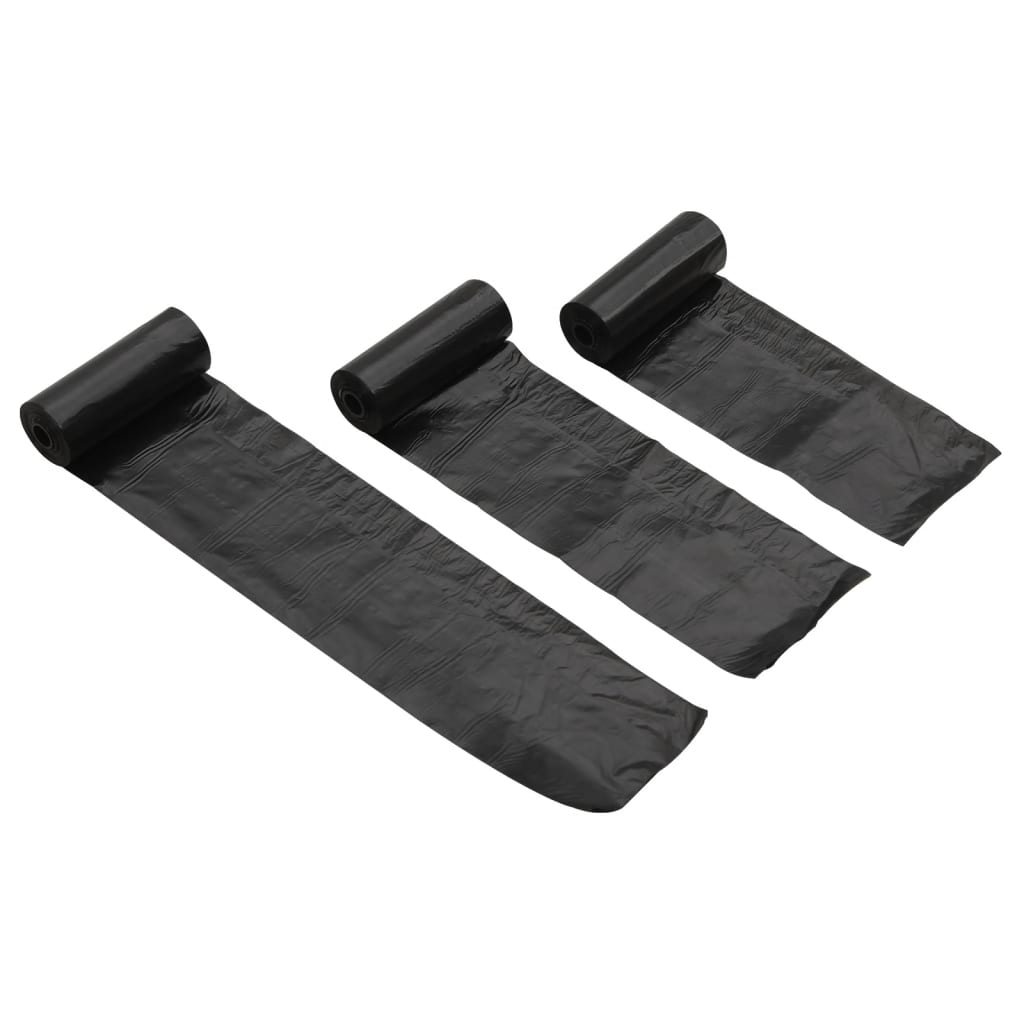 vidaXL Hundekotbeutel 750 Stk. Schwarz 30x20 cm PE