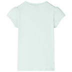 Kinder-T-Shirt Helles Minzgrün 92