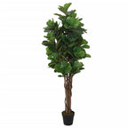 vidaXL Feigenbaum Künstlich 134 Blätter 120 cm Grün