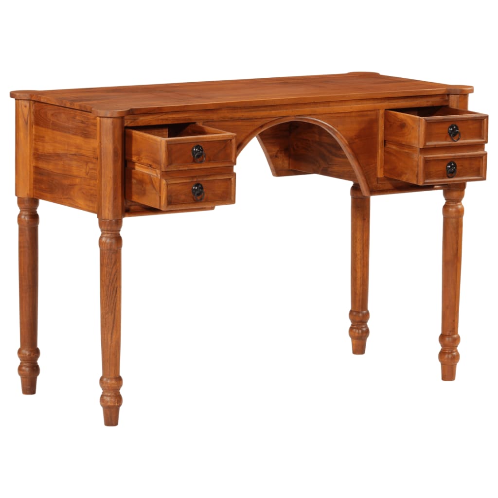 vidaXL Schreibtisch mit Schubladen 110x50x76 cm Massivholz Akazie