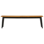 vidaXL Sitzbank 160x40x45 cm Massivholz Mango und Eisen