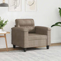 vidaXL Sessel Hellgrau 60 cm Mikrofasergewebe