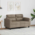 vidaXL 2-Sitzer-Sofa Dunkelgrau 140 cm Mikrofasergewebe