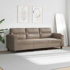 vidaXL 3-Sitzer-Sofa Taupe 180 cm Mikrofasergewebe