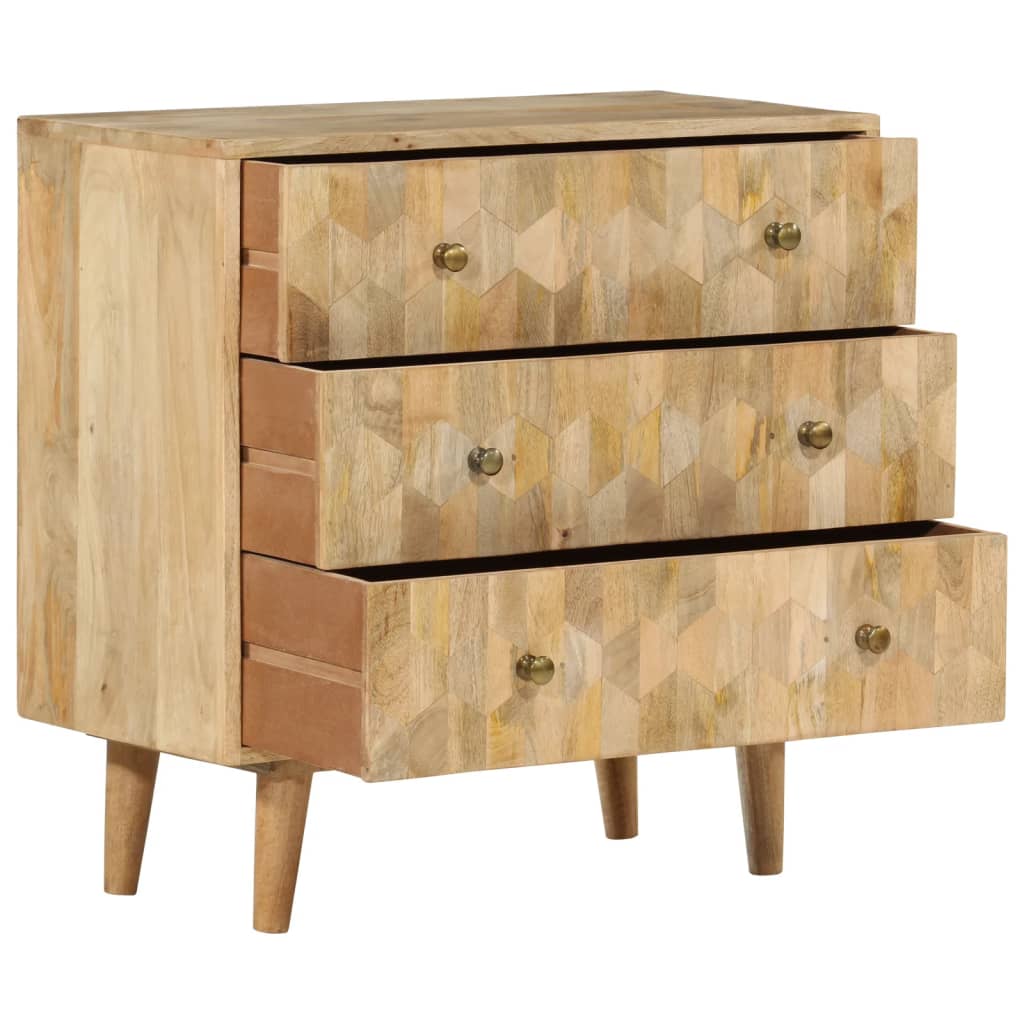 vidaXL Schubladenschrank 70x35x70 cm Massivholz Mango