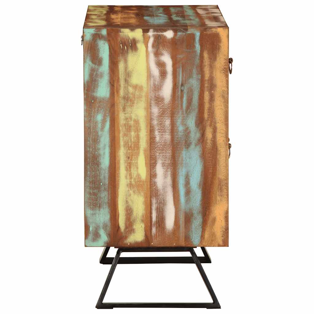 vidaXL Schubladenschrank Mehrfarbig 70x35x70 cm Altholz Massiv