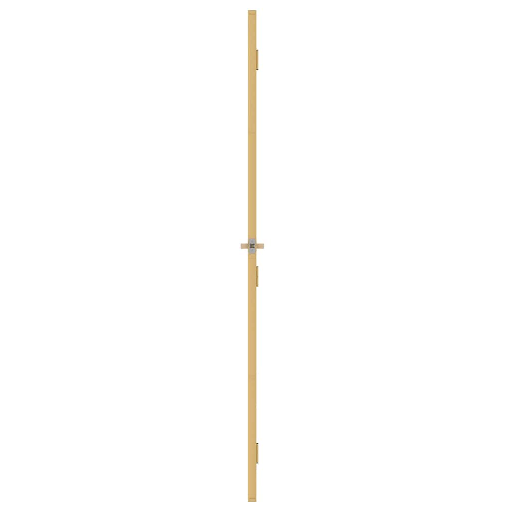 vidaXL Innentür Schlank Golden 76x201,5 cm Hartglas und Aluminium