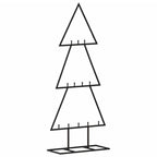vidaXL Metall-Weihnachtsbaum Deko Schwarz 60 cm