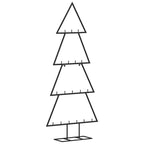 vidaXL Metall-Weihnachtsbaum für Dekorationen Schwarz 90 cm