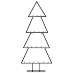 vidaXL Metall-Weihnachtsbaum für Dekorationen Schwarz 90 cm
